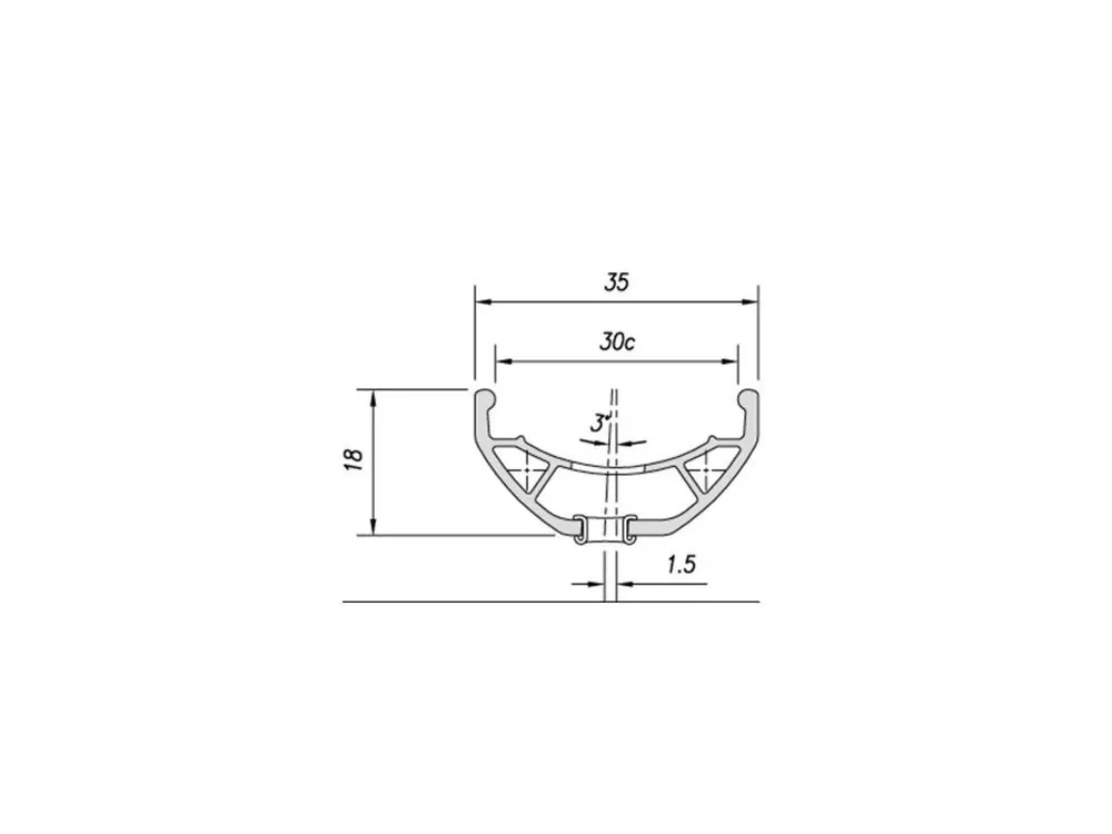 Ráfek TRUCKY 30 29 28D TLR černý Doprava Zdarma