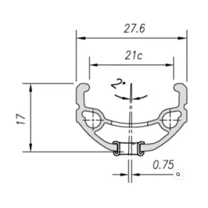 Cenová Bomba Ráfek 670 V-brake 26 32D černý