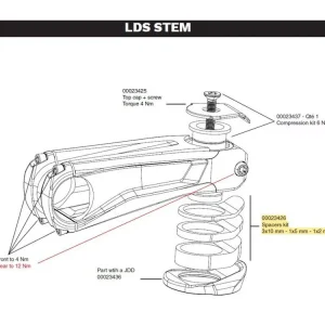 Náhradní díl LOOK Spacers Kit - E 765/Gravel Lds Stem Časově Omezené