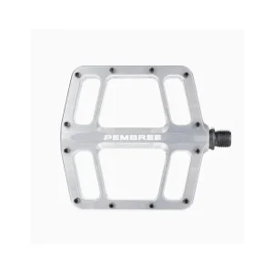 Pedály PEMBREE D3A Flat Pedal Větší/Large - Silver Nejlepší Cena