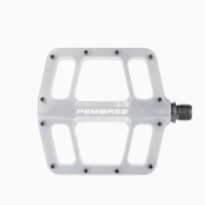 Novinka Pedály PEMBREE D3A Flat Pedal Menší/Small - Silver
