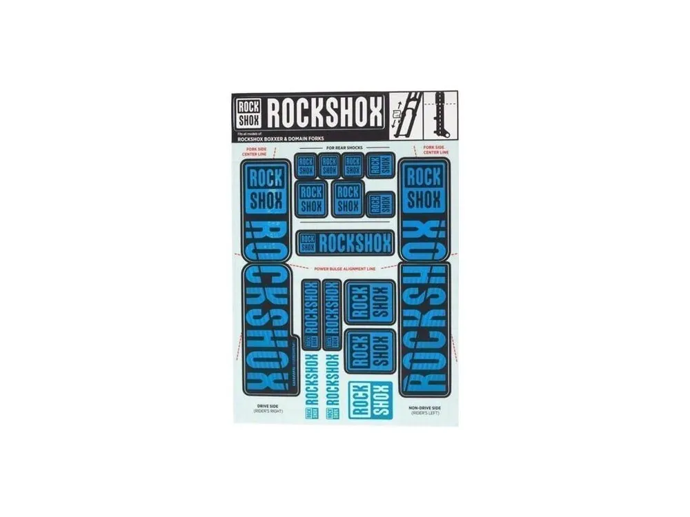 Horká Nabídka ROCKSHOX DECAL KIT 35MM DC WATER BLU