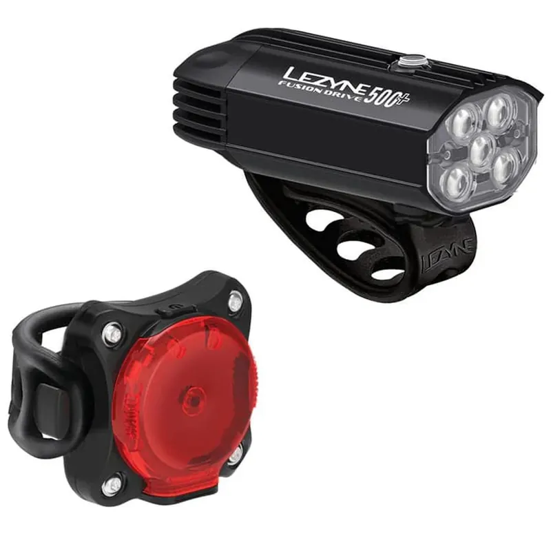 Sada světel - LEZYNE Fusion Drive 500+ / Zecto Drive 200+ Pair - Black Akce