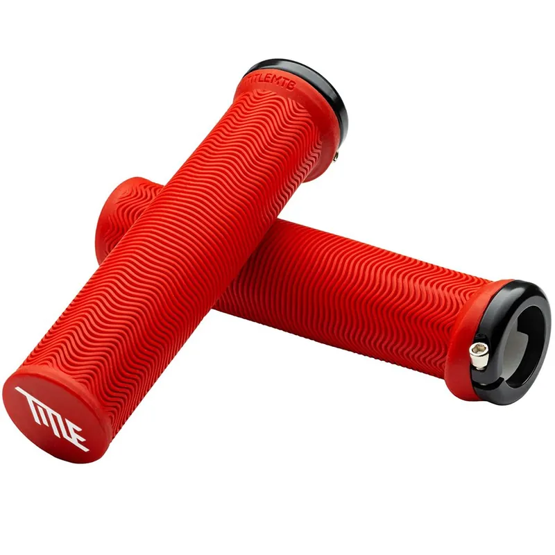 Gripy - TITLE LO1 Grips - Red Zlevněný