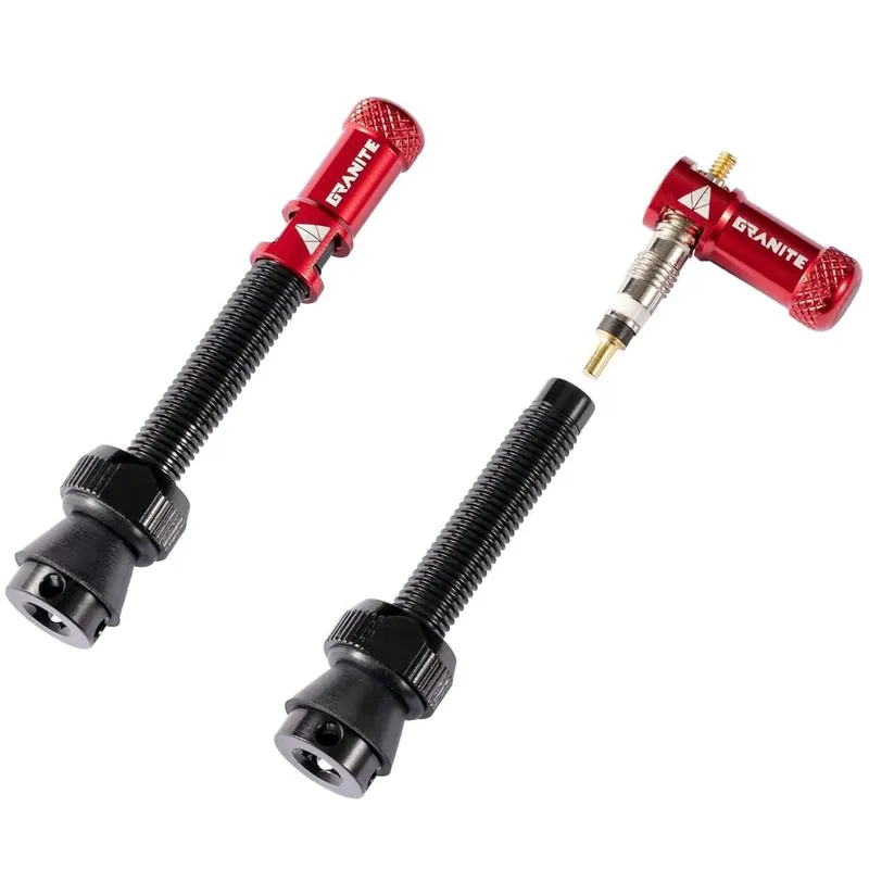 Bezdušové ventilky - GRANITE Juicy Nipple 44mm galuskové - Red/Black Akční Cena