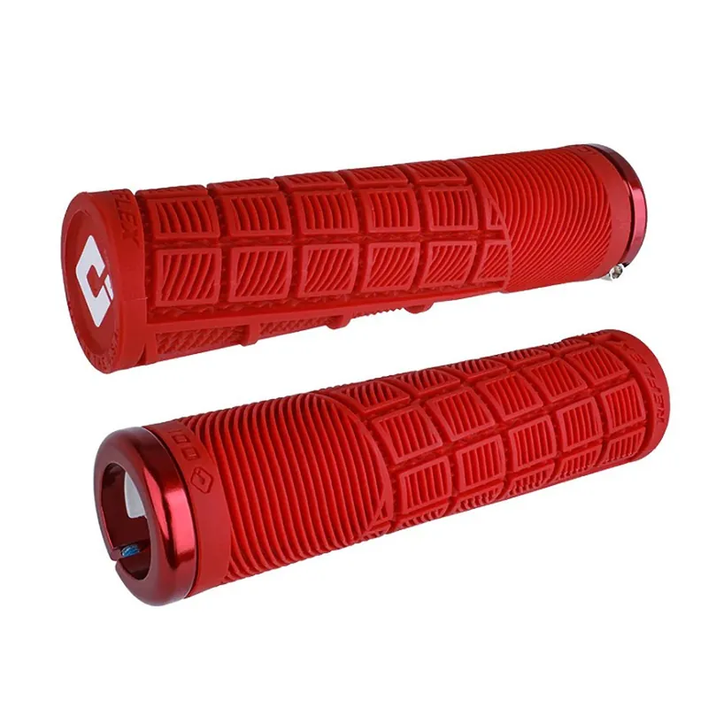 Levný Gripy - ODI Reflex Lock-On - bílá / červená