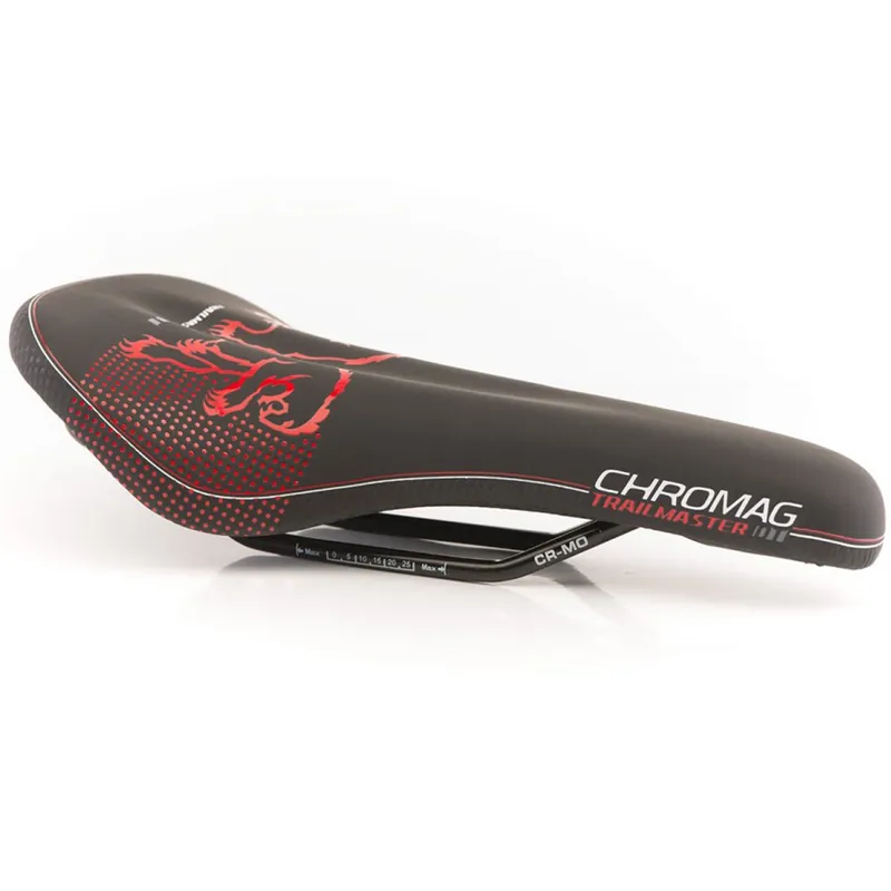 Sedlo MTB - CHROMAG Trailmaster DT - Black/Red Nízká Cena