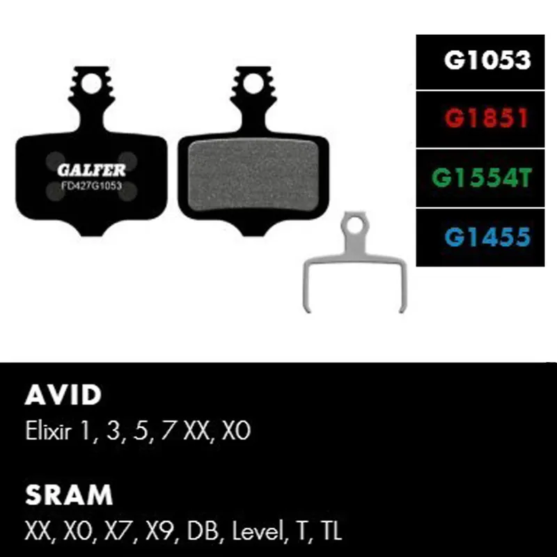 Brzdové destičky - GALFER FD427 - Avid, Sram Nová Kolekce