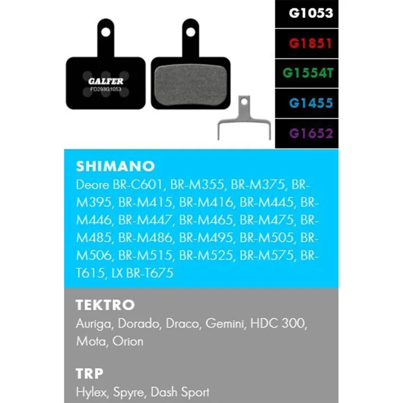 Pouze Dnes Brzdové destičky - GALFER FD293 - Shimano, Tektro, TRP