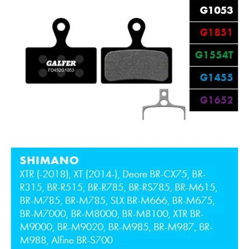 Brzdové destičky - GALFER FD452 - Shimano Levný