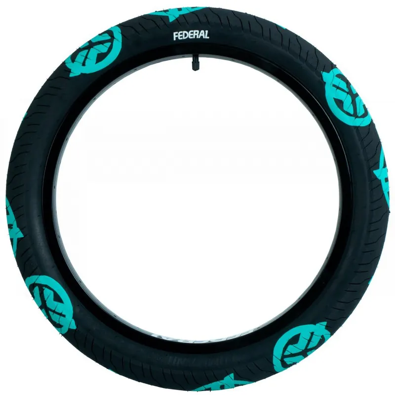 Časově Omezené Plášť BMX - FEDERAL Command LP - Black/Teal Logos