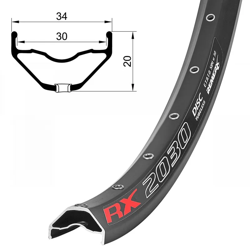 Ráfek MTB - REMERX 2030 29" černá - 32 děr Ověřený