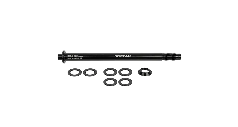 TOPEAK osa k nosiči Zi:RAK Thru-Axle 12x1.75 mm Sleva