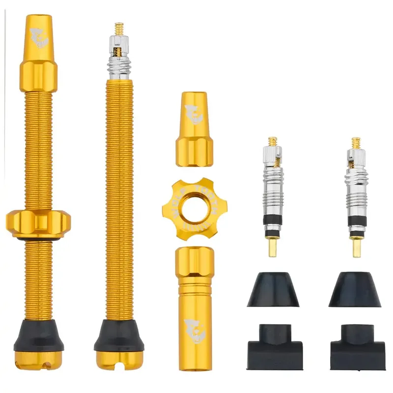 Nejlepší Cena WOLF TOOTH ventilky Tubeless Valve Stem Kit 60mm zlatá
