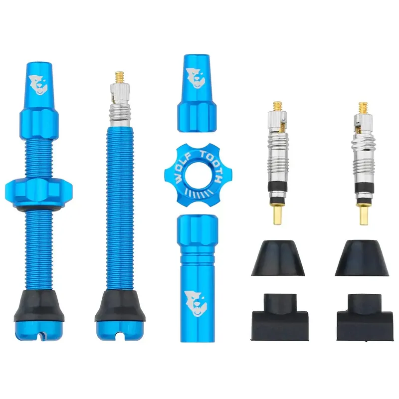 WOLF TOOTH ventilky Tubeless Valve Stem Kit 44mm modrá Výhodná Nabídka