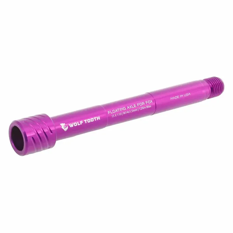 Cenový Hit WOLF TOOTH osa Floating Axle for Fox Suspesion Forks ultraviolet purple