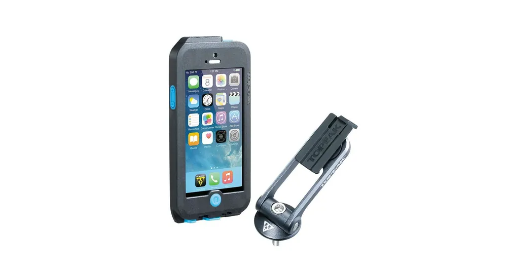 Top Prodej TOPEAK obal WEATHERPROOF RIDECASE pro iPhone 5 + SE černá/modrá