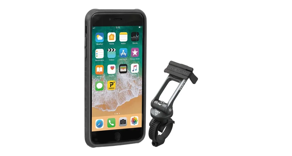 Oblíbený TOPEAK obal RIDECASE pro iPhone 6 Plus, 6s Plus, 7 Plus, 8 Plus černá/šedá 2019