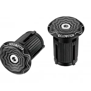 CICLOVATION zátky do řidítek Lock-In Vortex Power Wave černá Rychlé Dodání