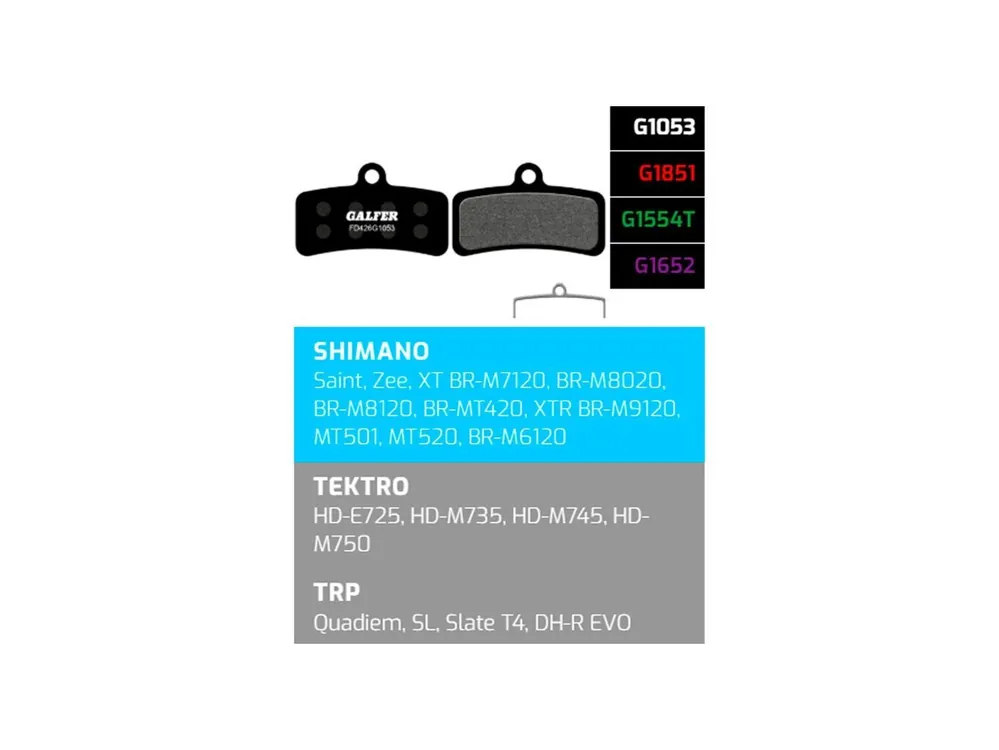 Galfer FD426 PRO G1554 brzdové destičky pro Shimano/Tektro/TRP Víkendová Akce