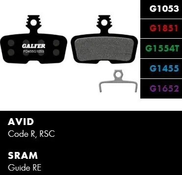Akční Nabídka Galfer brzdové destičky AVID/SRAM FD455