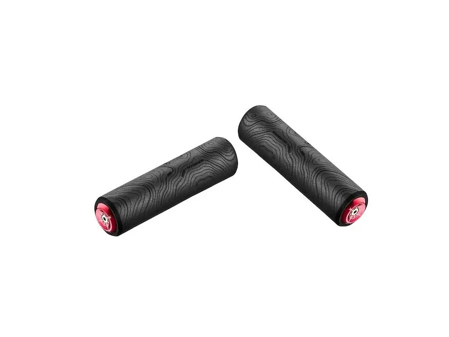 CICLOVATION gripy Trail Silcolite Topo Matte Black w/ Red Plug Sleva