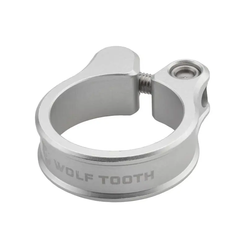 Rychlé Dodání WOLF TOOTH sedlová objímka 34.9mm raw stříbrná