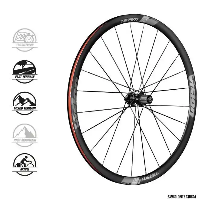 Levný VISION zapletená kola Team30 DB-CL CH-TL XDR 24x24