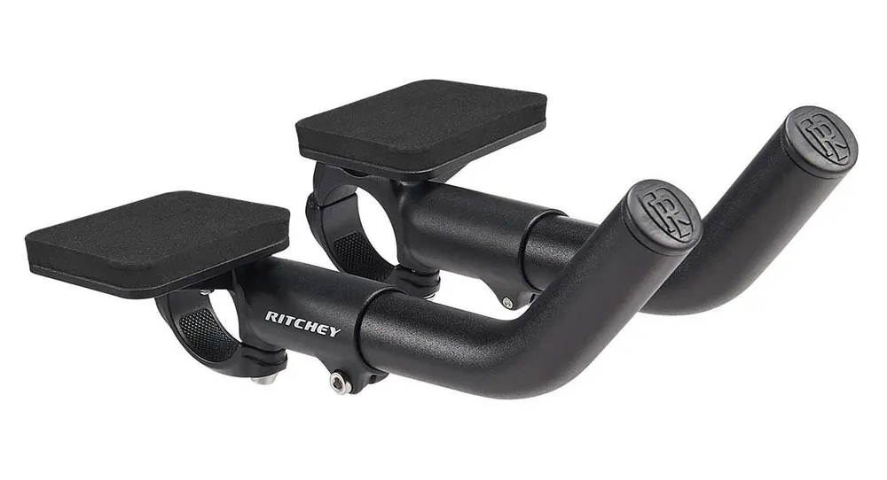 Časově Omezené RITCHEY triatlonové nástavce na řidítka Mini Sliver Clip-On Set BB Black