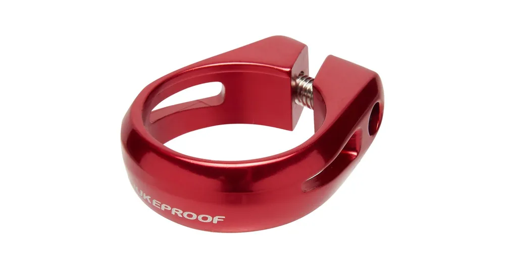 Vysoce Kvalitní NUKEPROOF sedlová objímka HORIZON 34.9mm červená