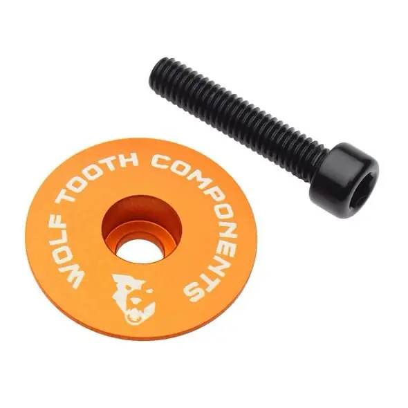 WOLF TOOTH krytka ULTRALIGHT STEM CAP Flat oranžová Kup Teď