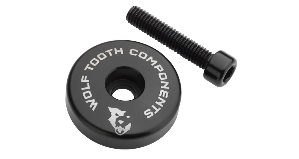WOLF TOOTH krytka ULTRALIGHT STEM CAP černá + 10mm spacer Omezená Nabídka