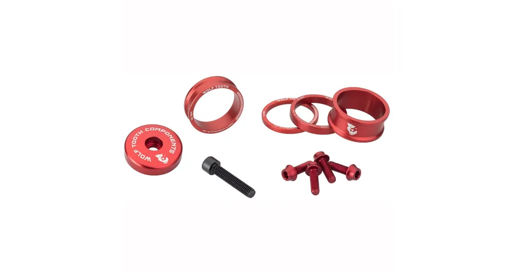 Hit Sezóny WOLF TOOTH sada ANODIZED COLOR KIT červená