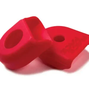 Značkový RACE FACE CRANK BOOT 2-pack, ochrana hliníkových klik small červená