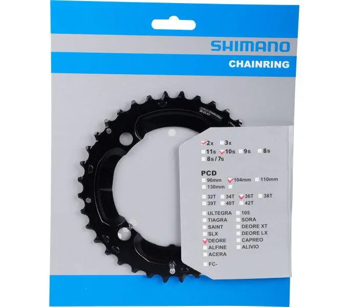 SHIMANO FC-M617/627 Převodník 36z. DEORE pro 36/22z. 104mm Cenově Výhodný