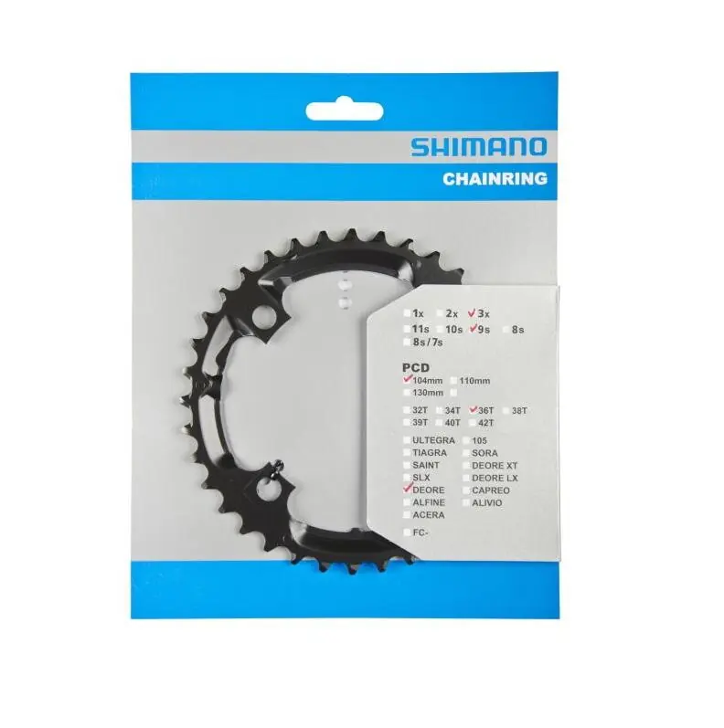 SHIMANO 36z.FC-M590 Převodník Deore černý 104mm Autentický