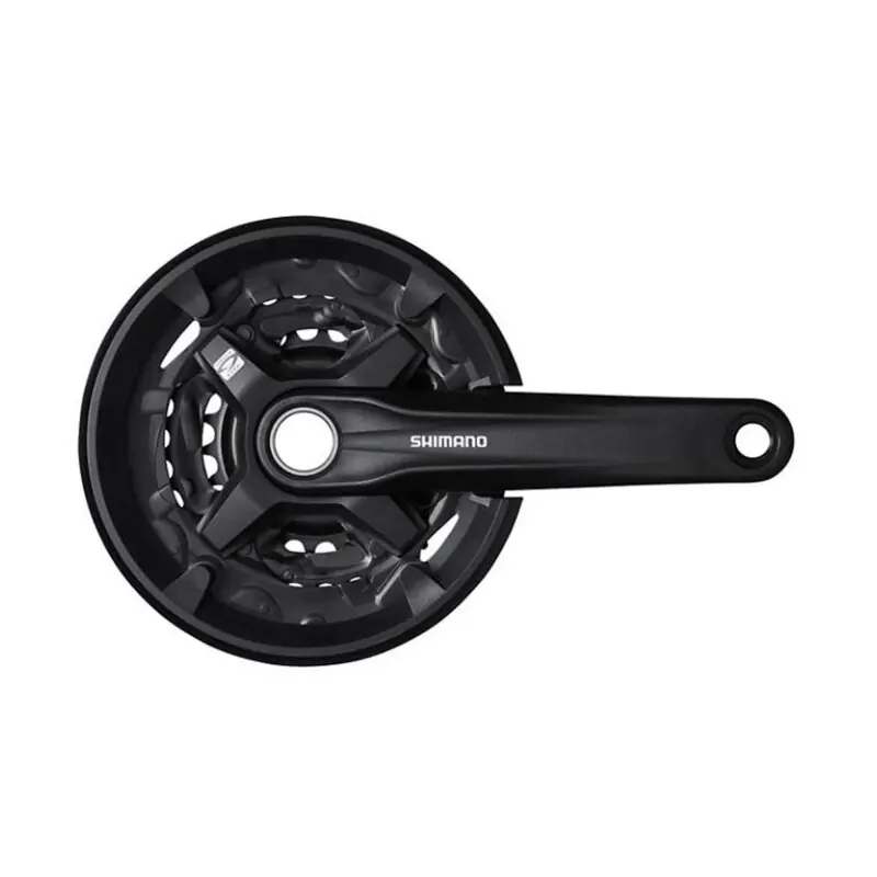 Zlevněný SHIMANO FC-MT210 9-k. Kliky Altus 175mm 44/32/22 černý s krytem dvoudílný bez ložiska
