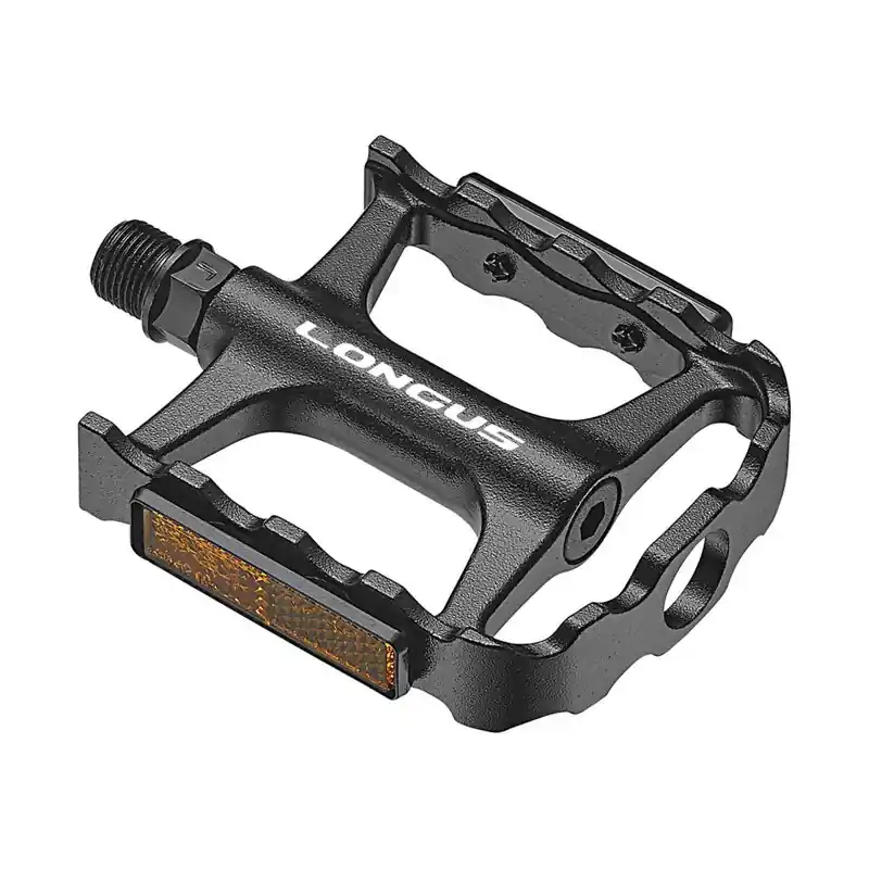 LONGUS Pedály PREMIUM MTB AL černé, průmyslová ložiska Cenová Bomba