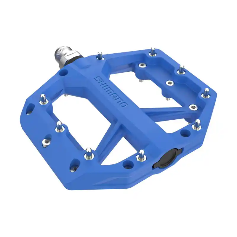 SHIMANO Pedály MTB Flat PD-GR400 modré BMX, DH, slalom Koupit Online