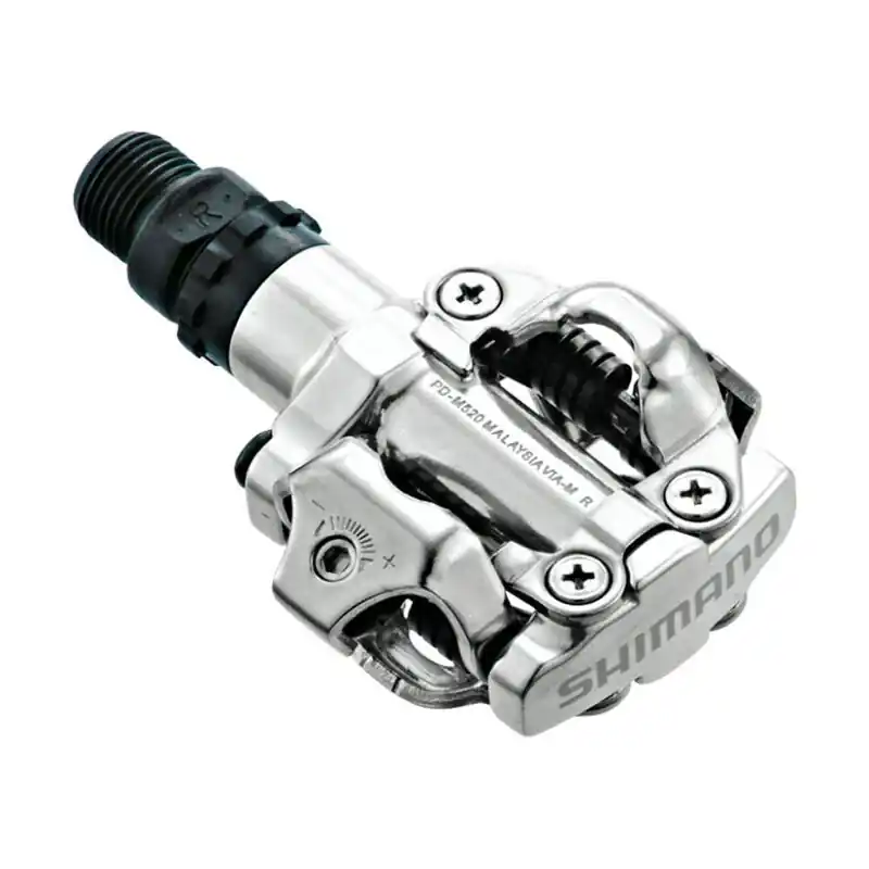 Tovární Cena SHIMANO PD-M520 SM-SH51 Pedály MTB SPD stříbr.+