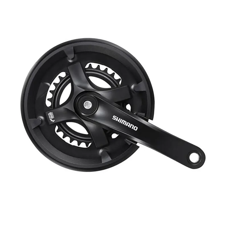 SHIMANO Kliky TY501 175 mm 46×30, 6/7/8-k. černé s krytem Sleva