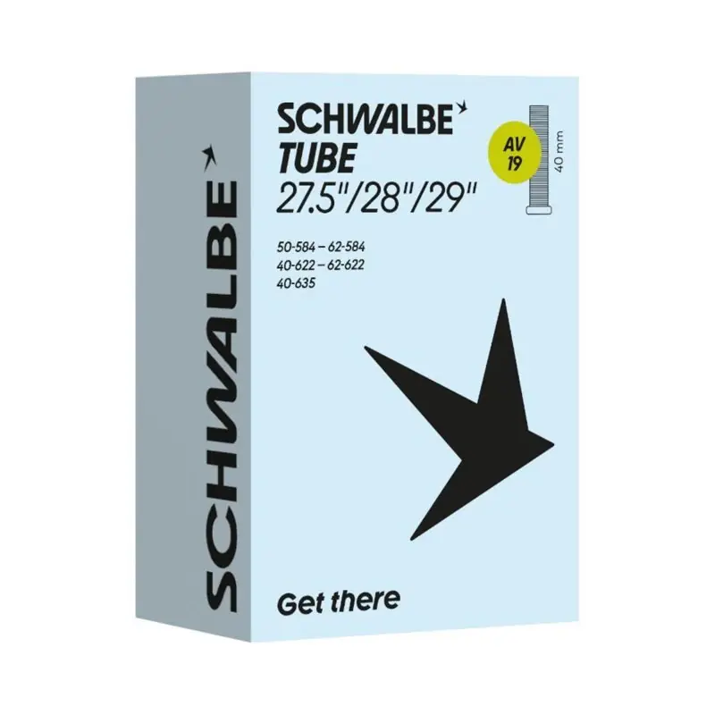 SCHWALBE Duše AV19 27.5x2.00/2.35 29x1.75/2.40 (40/62-584/635) AV 40 mm 220 g Omezená Nabídka