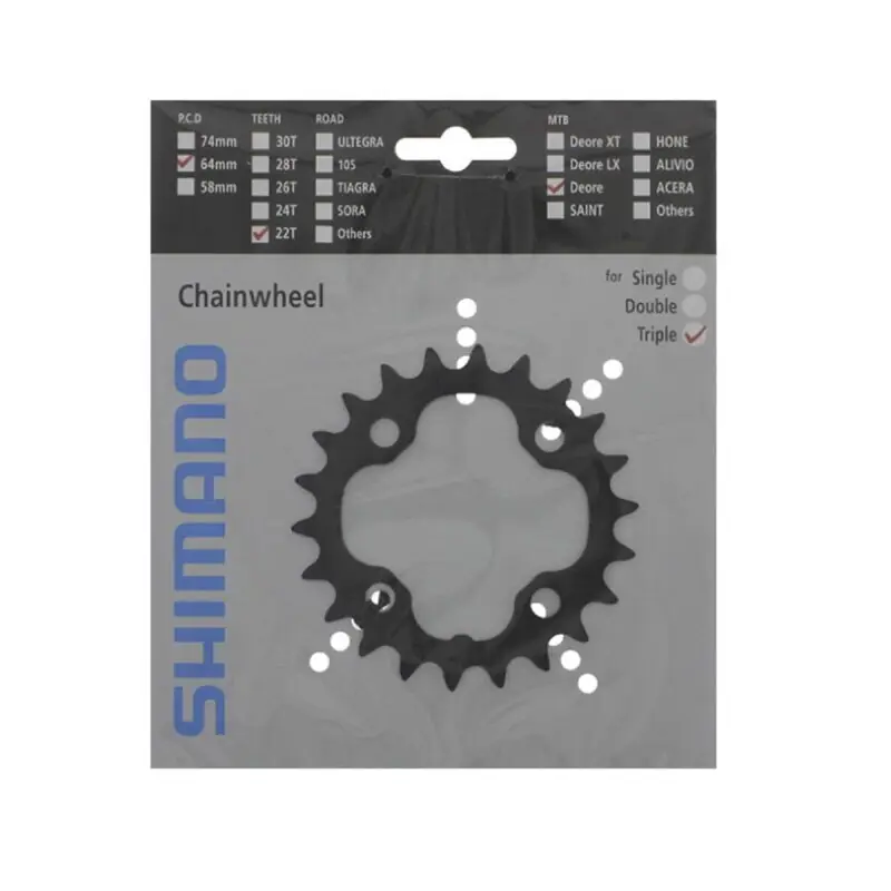 Vrácení Zdarma SHIMANO FC-M590 Převodník 22z. Deore černý 104mm