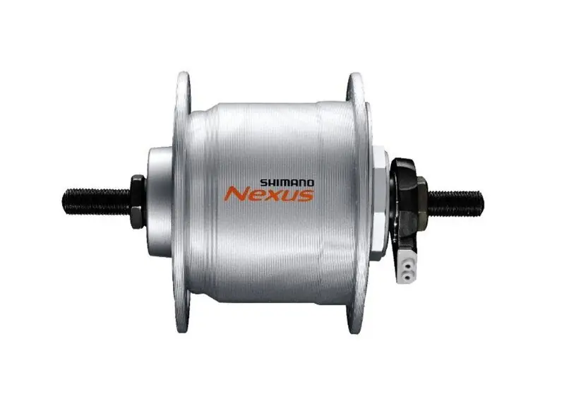 Must-Have SHIMANO DH-C3000 Náboj s dynamem 6V/3W 36d. stříbr. na matice+ochrana proti přepětí SMDH10