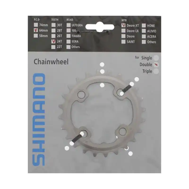 SHIMANO FC-M785 Převodník 24z. XT stříbr. 64mm Novinka