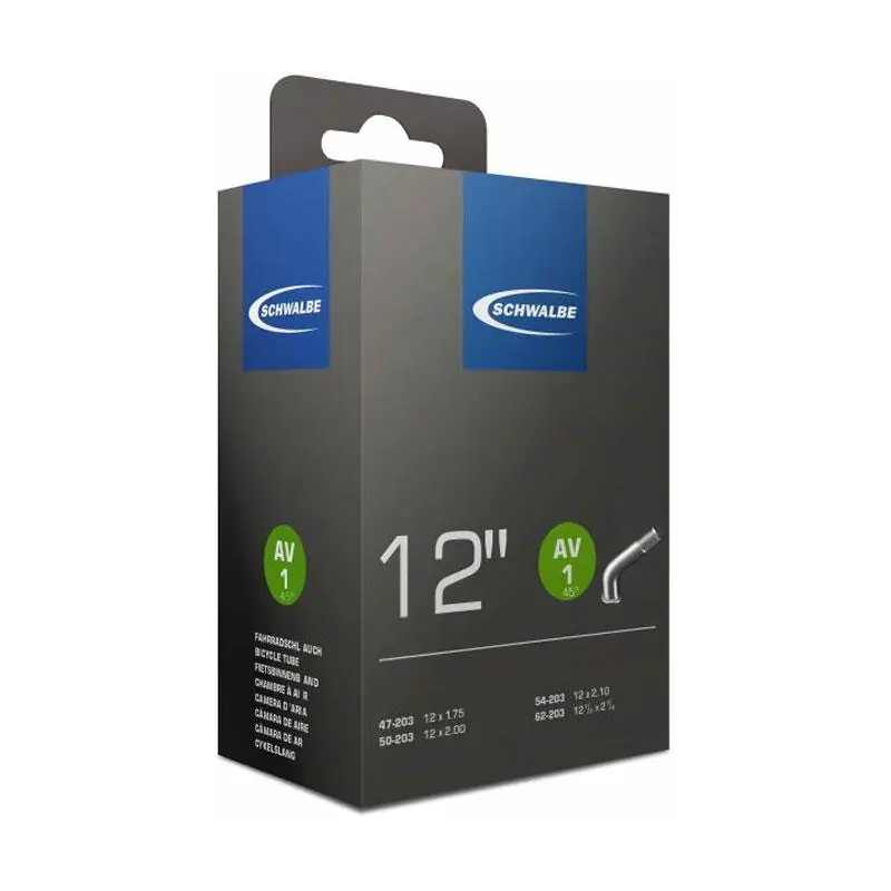 Bezpečná Platba SCHWALBE Duše AV1 45° 12x1.75/2.10 AV 40mm 45° (47/62-203) 80g