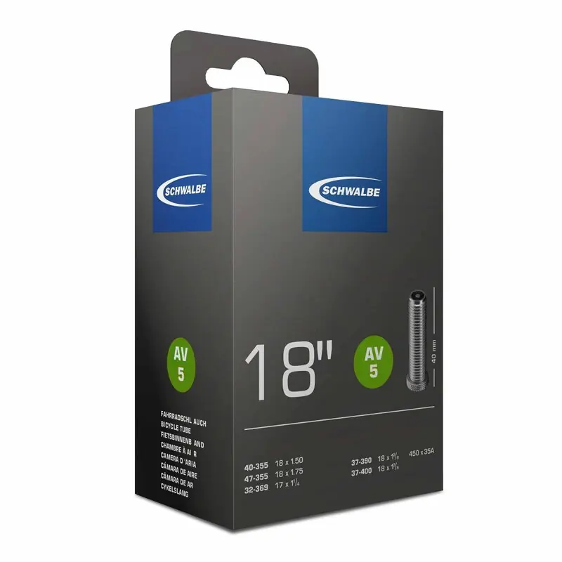 SCHWALBE Duše AV5 18x1.50/1 3/8 40mm (32/47-355/400) 95g Cenová Bomba