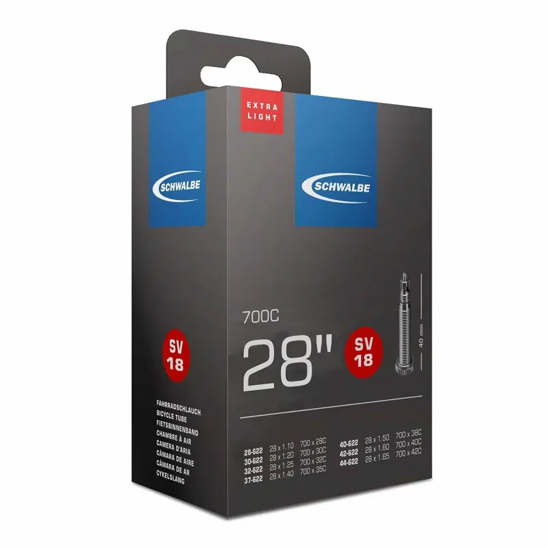 SCHWALBE Duše SV18 700x28/42C FV 40mm (28/44-622) Extralight 105g Akční Cena