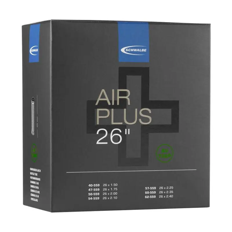 SCHWALBE Duše AIR PLUS AV13AP 26x1.50/2.50 AV(40/62-559) 40mm 290g Horká Nabídka