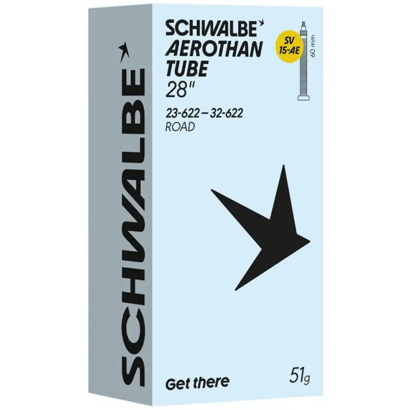 SCHWALBE Duše AEROTHAN TUBE SV15-AE (23/32-622) FV 60 mm 51 g TPU Objednat Nyní